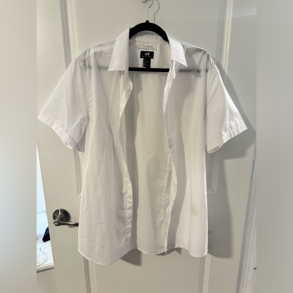 H&M Plain White Button Down